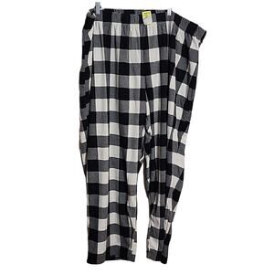 Jammies for Families Fleece Checkered Pajama Lounge Pants, 4XB, NWT